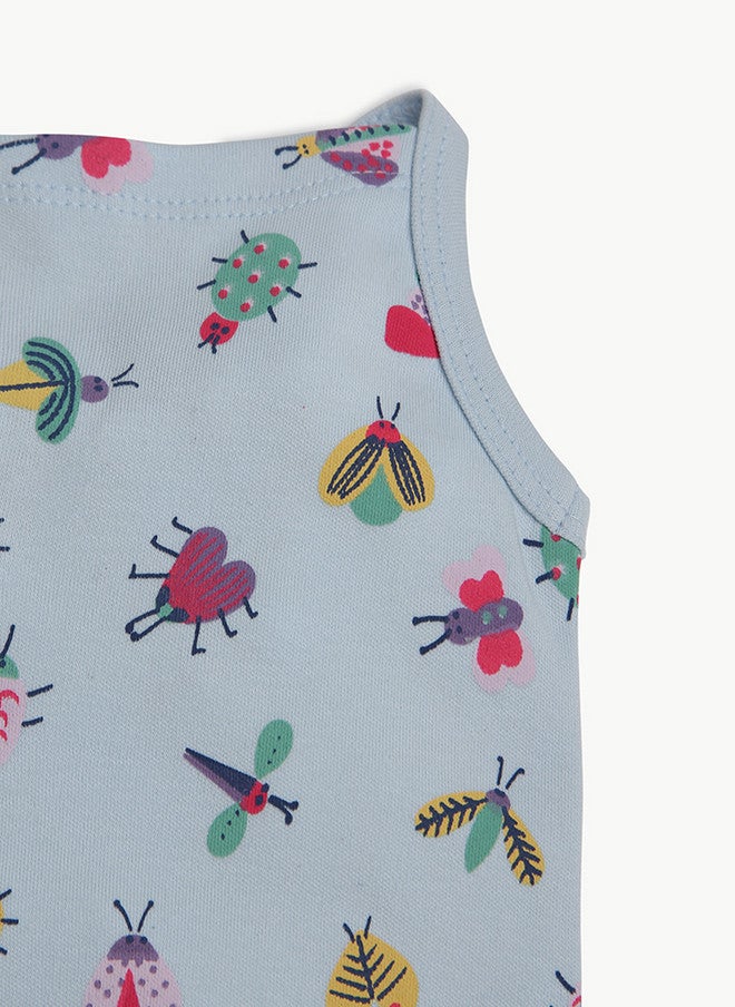 BONTOTS Infant Girls Little Bug Explorer Printed Organic Cotton Romper - Image 5